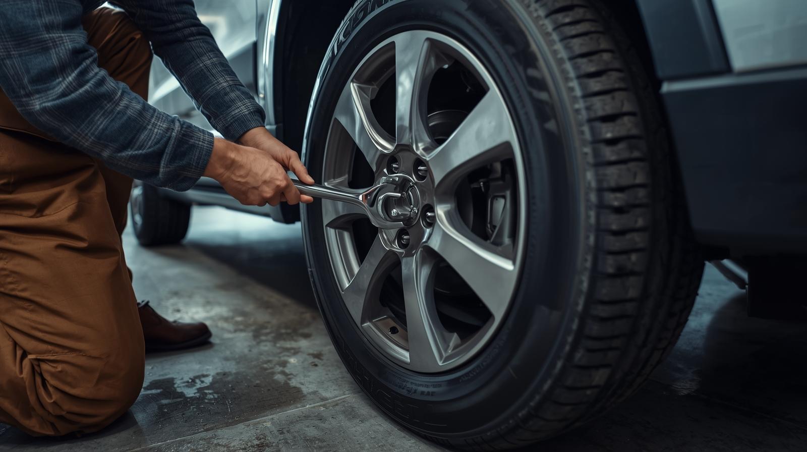 All-wheel drive system showing tire and drivetrain components