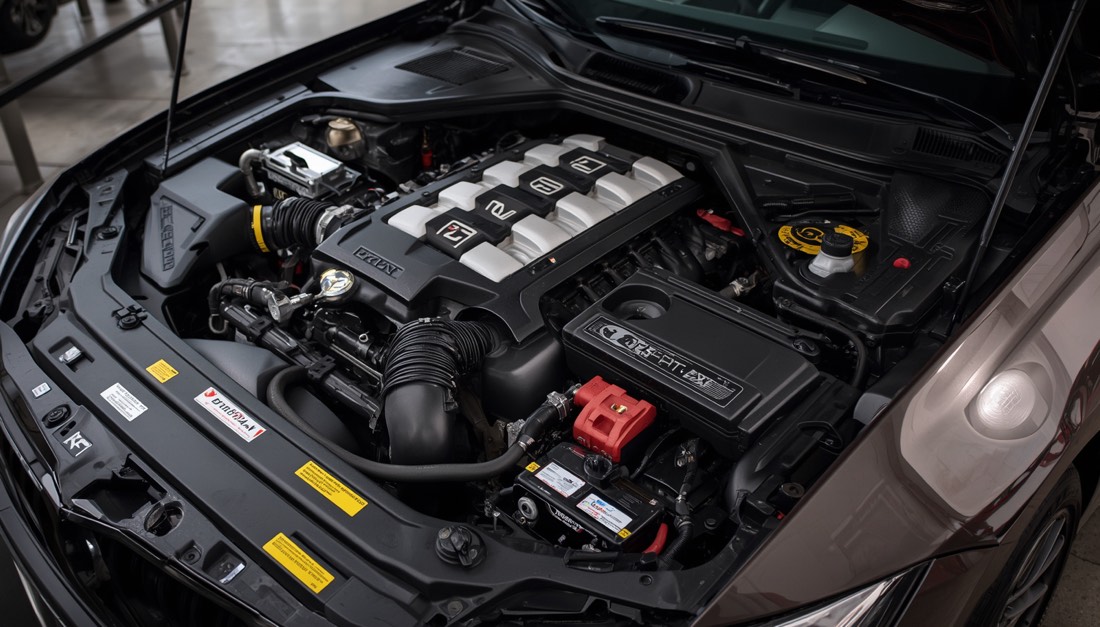 Sample Open engine bay photo
